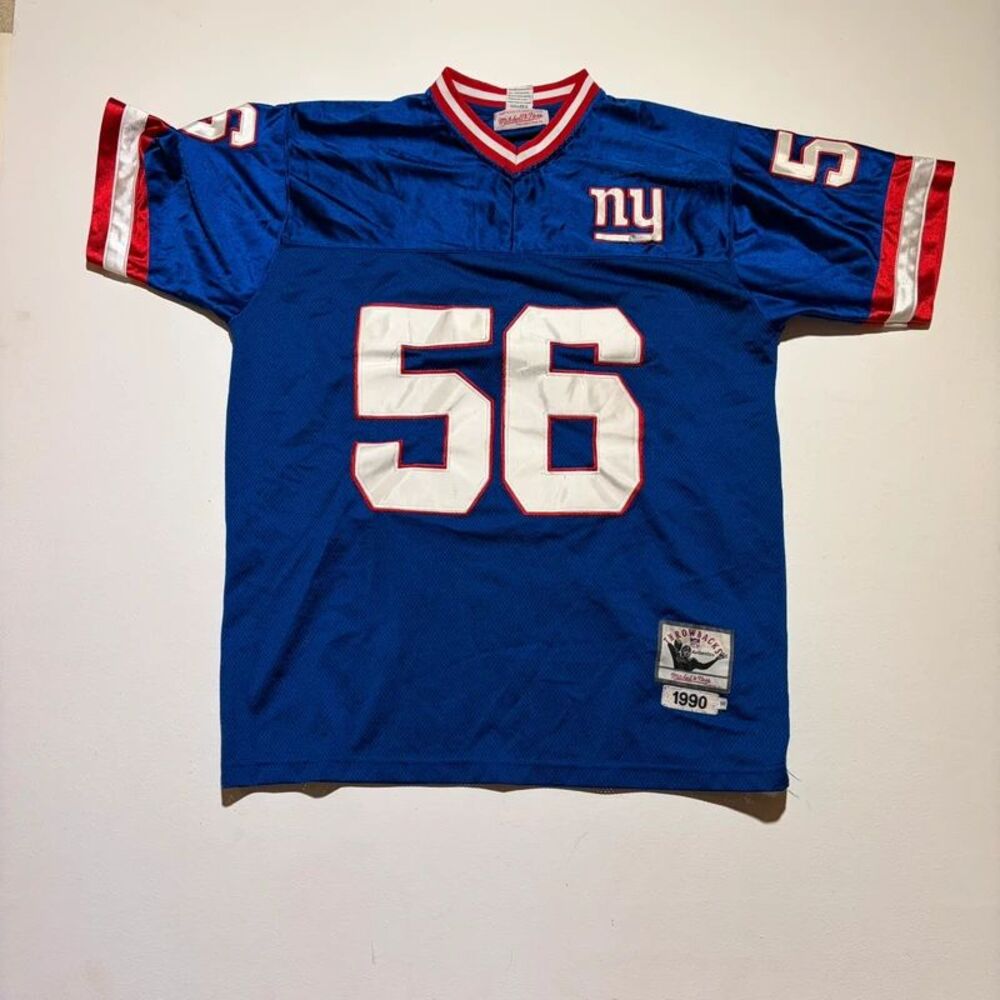 Mitchell and Ness Lawerence Taylor Giants Throwback Blue Jersey